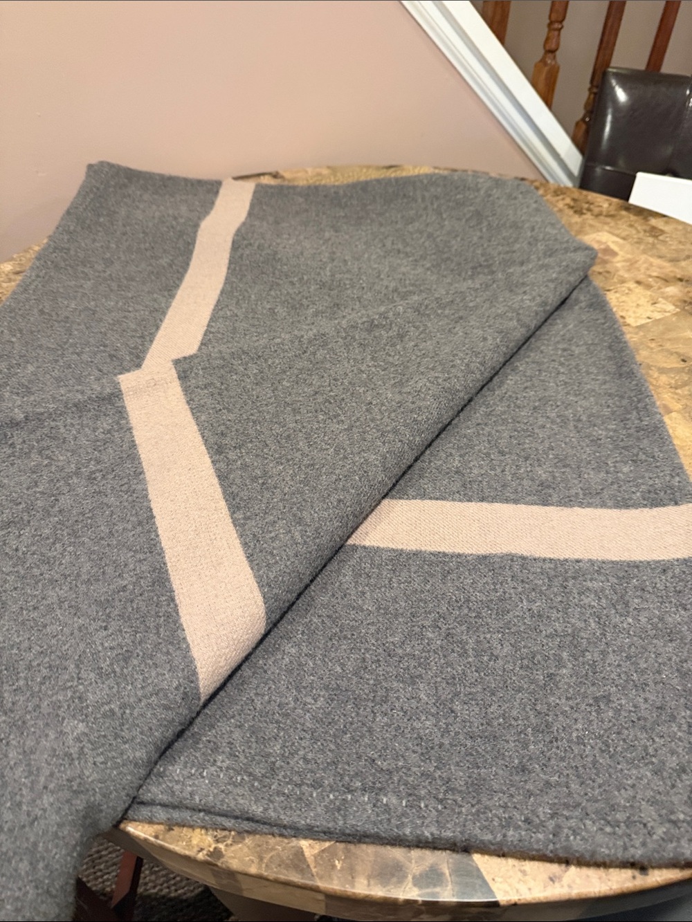 Williams Sonoma Home Equestrian Cashmere and Wool  50” x 70” Throw